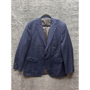 Suitsupply Reda Napoli Single Breasted Pure Wool Blazer Jacket Blue Men Size 60